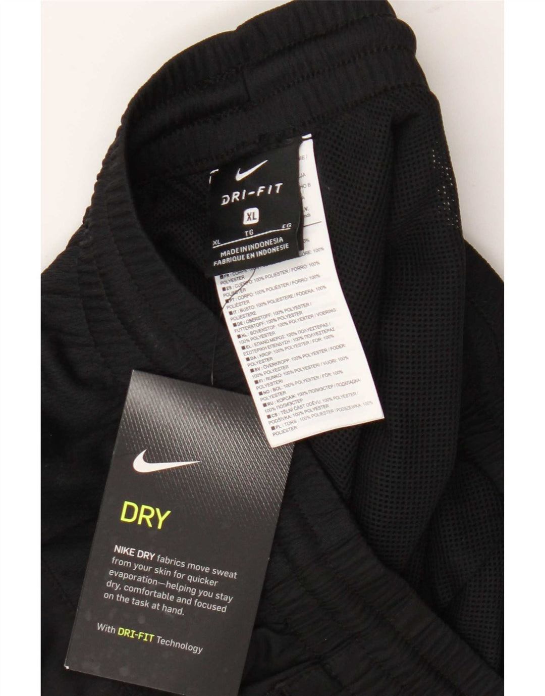 Nike Pantalon de survêtement Dri Fit pour homme XL Noir Polyester