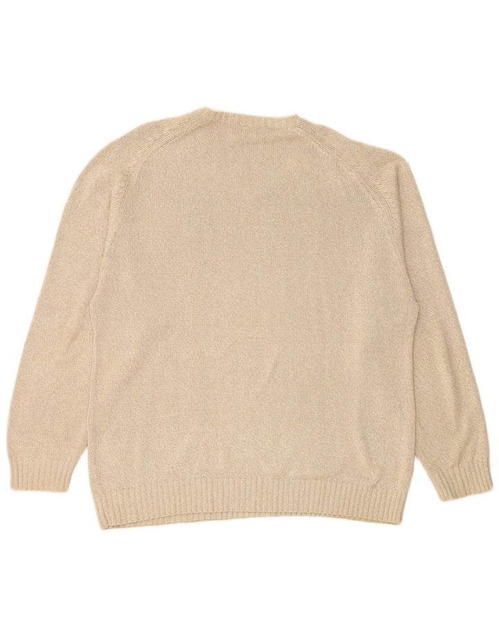KAPPA Pull col V Homme 2XL Beige Coton