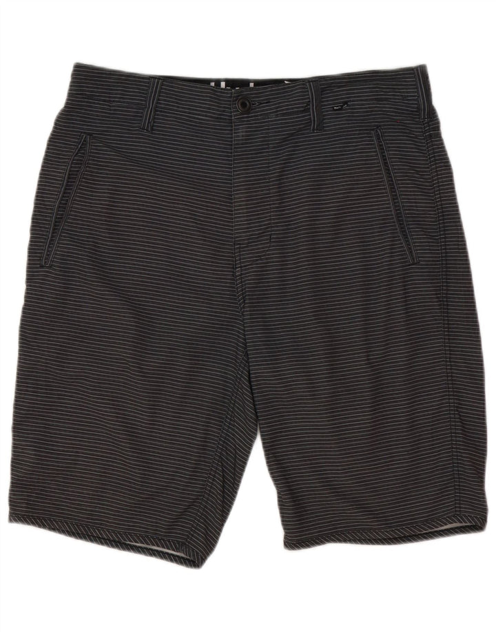 Hurley Short Chino Homme W31 Gris Moyen Rayé Polyester