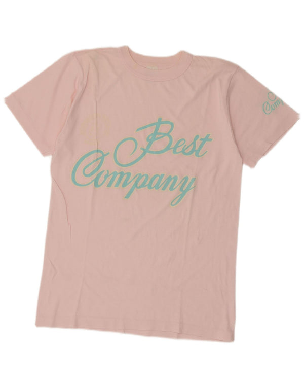 Best Company Womens By Olmes Carretti T-shirt graphique Top UK 14 Rose moyen