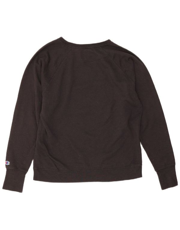 Champion Sweat-shirt graphique pour femme UK 18 XL Noir Polyester