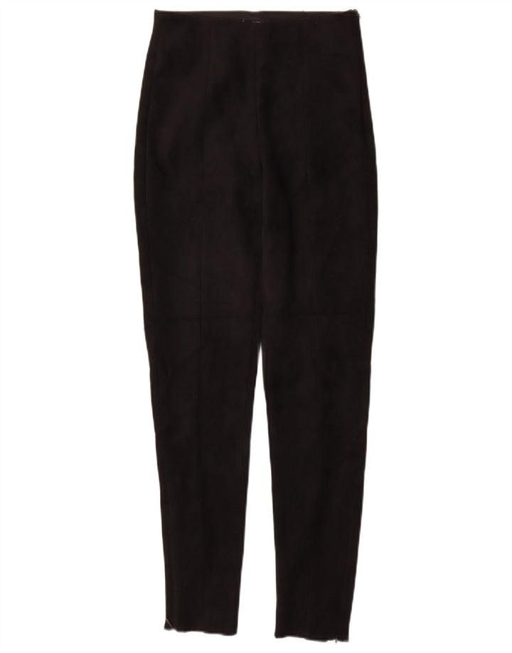 ZARA Pantalon décontracté skinny pour femme XS W24 L27 Noir