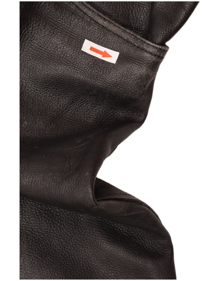 Heros By Held Pantalon en cuir pour homme W32 L30 Cuir noir