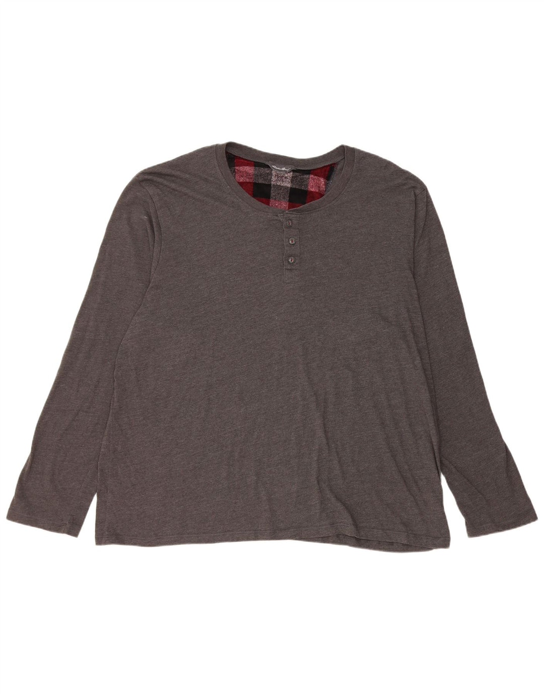 EDDIE BAUER Haut Homme Manches Longues 2XL Gris Coton