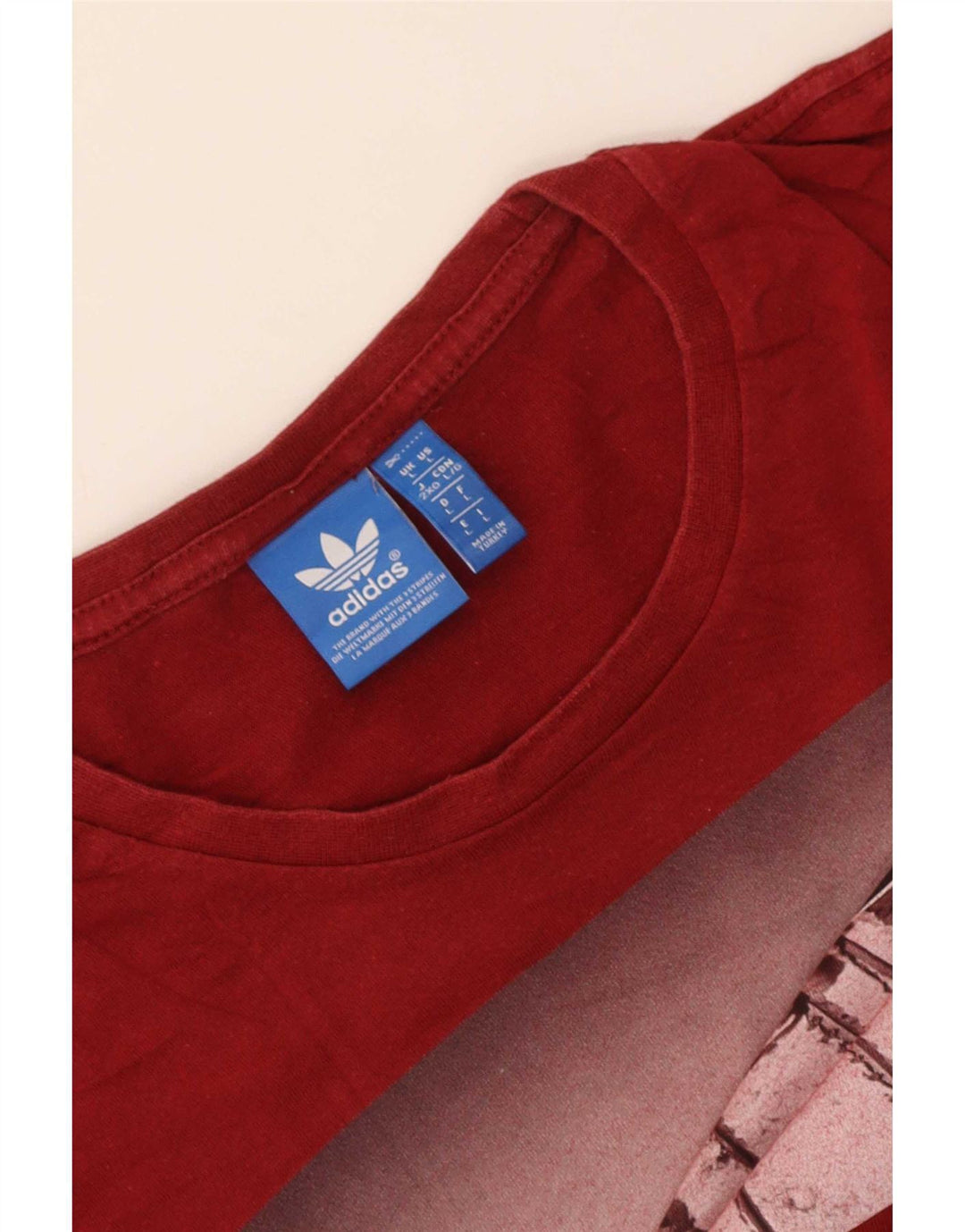 Adidas T-shirt graphique pour hommes, grand, rouge