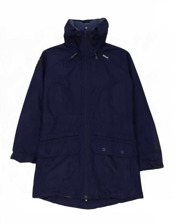 Paramo Veste Parka surdimensionnée à capuche pour femme UK 14 Bleu marine moyen
