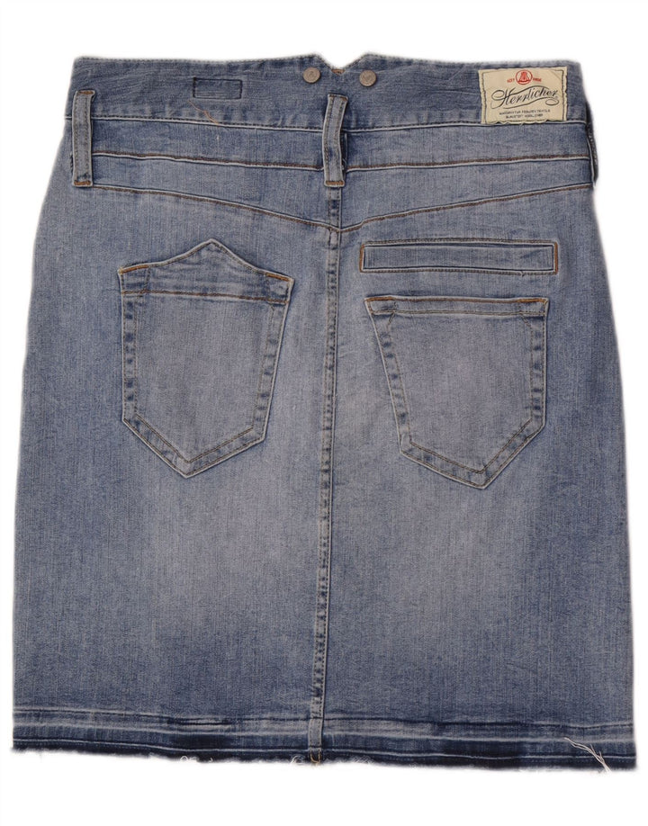 Herrlicher Femme Jupe En Jean W29 Bleu Moyen Coton