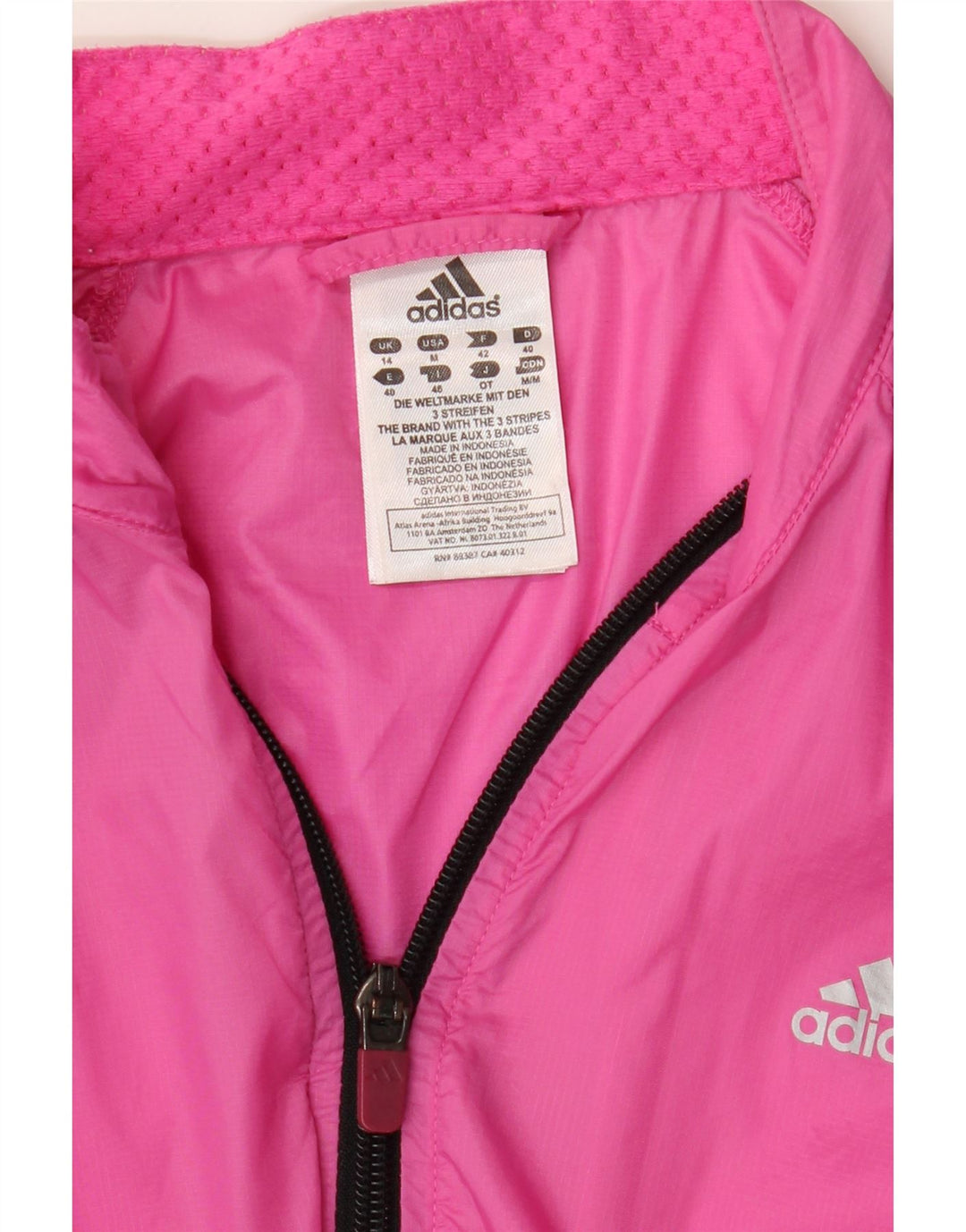 Adidas Veste de survêtement pour femme UK 14 Large Rose Nylon