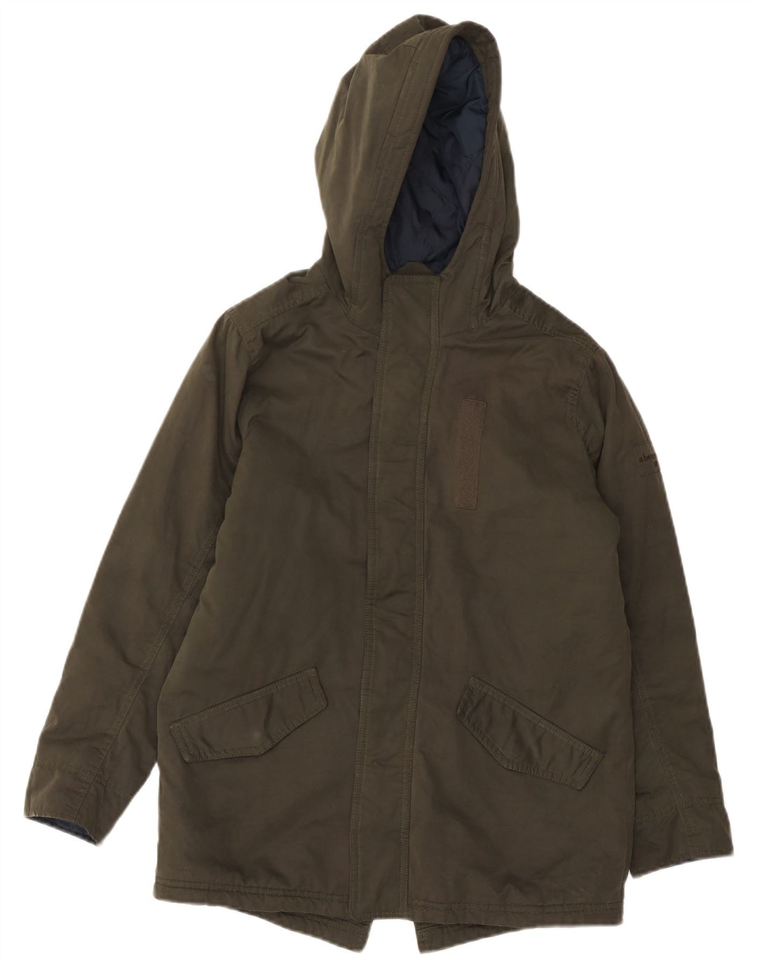 ABERCROMBIE & FITCH Parka à capuche pour garçon 13-14 ans Kaki Polyester
