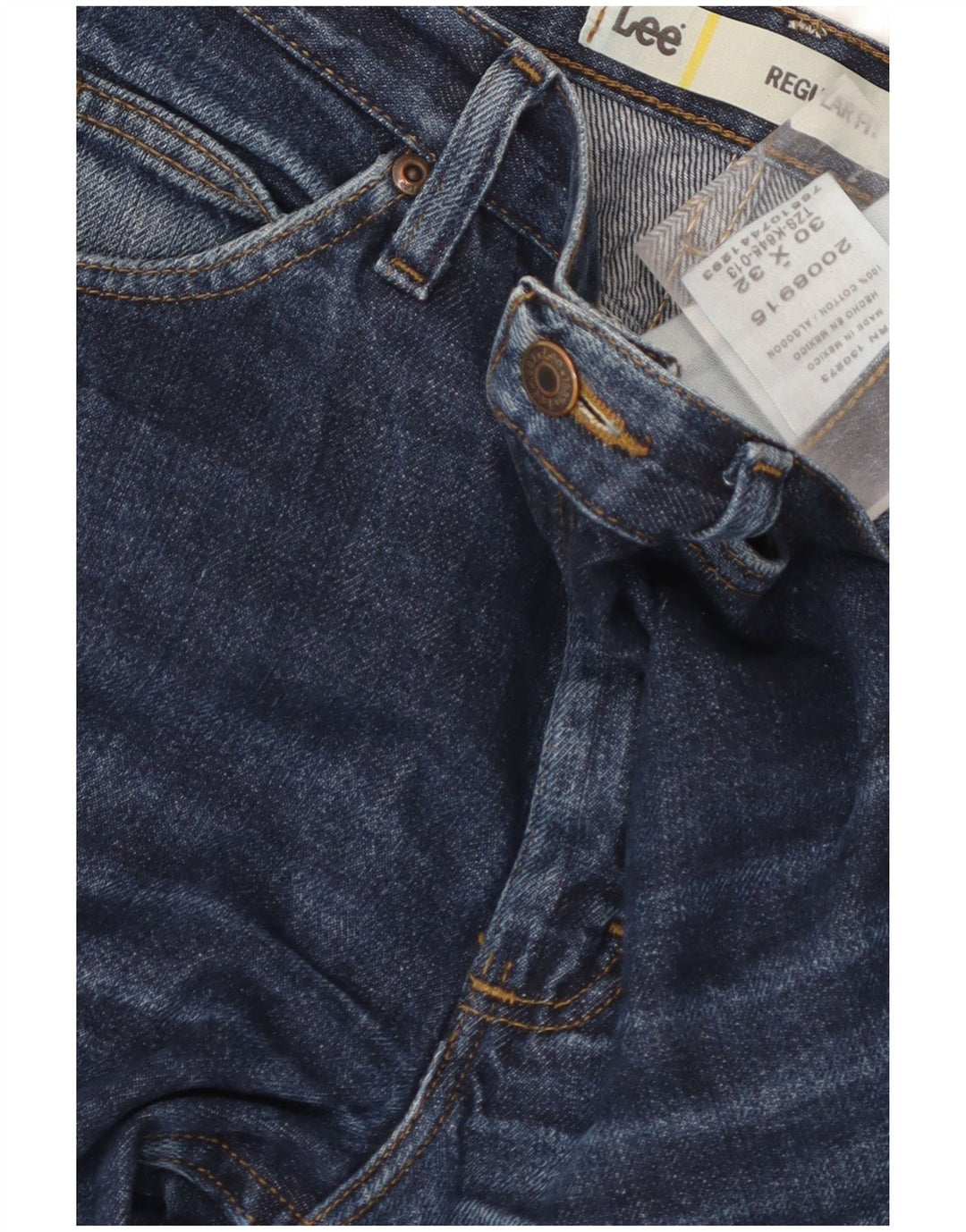 Lee Jean droit coupe droite W30 L32 homme bleu coton