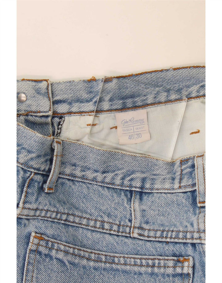 Short en denim femme vintage W30 Coton bleu moyen