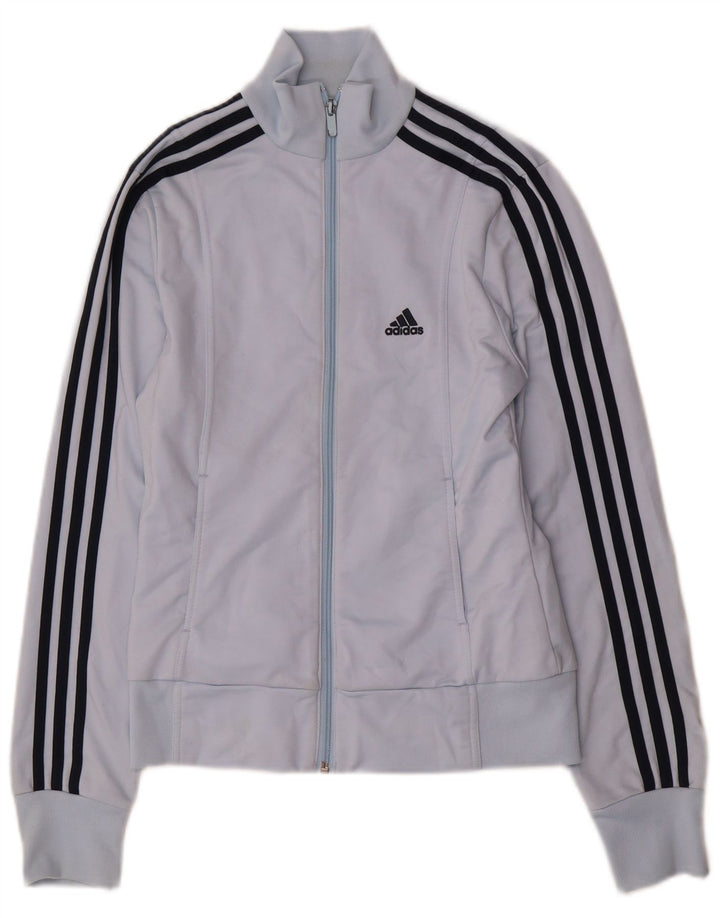 Adidas Veste de survêtement pour femme UK 12 Bleu moyen Polyester