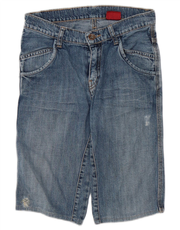 Levi's Short en jean cargo vieilli pour garçon 9-10 ans W24 Bleu