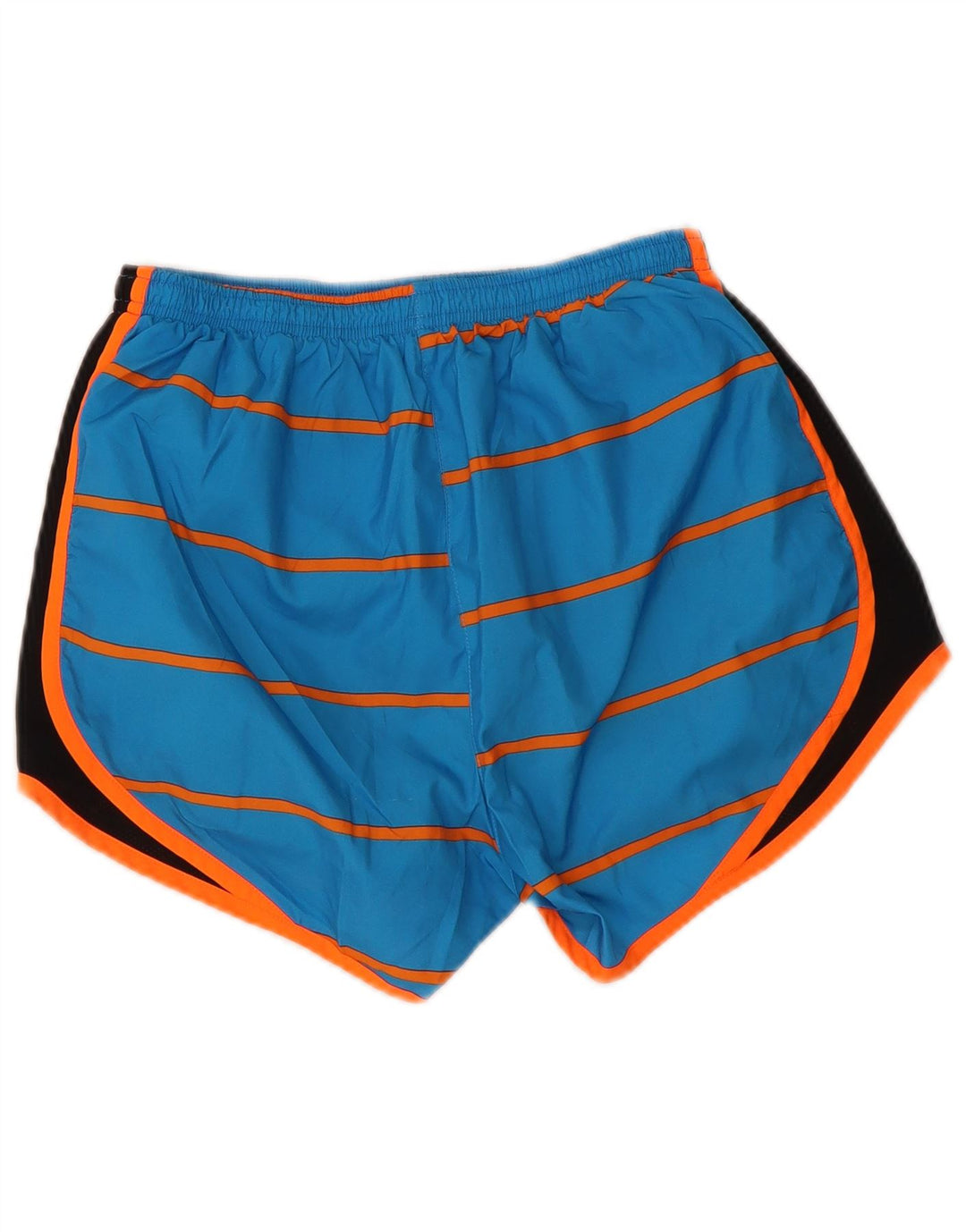 Nike Short de sport Dri Fit pour femme UK 10 Petit Bleu Colorblock Polyester