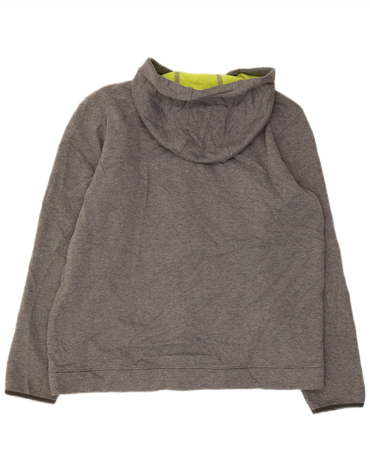 EDDIE BAUER Pull à capuche zippé pour homme Large Gris Polyester