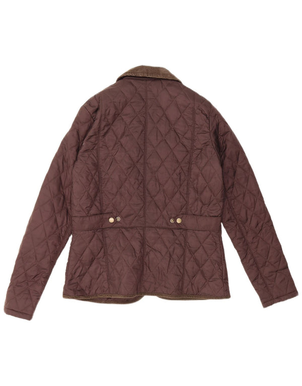 Barbour Veste matelassée pour femme UK 12 Marron moyen Polyamide