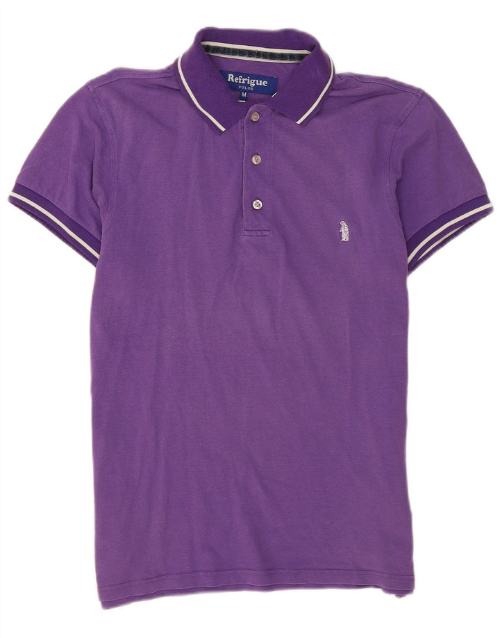 Refrigue Polo Homme Violet Moyen Coton