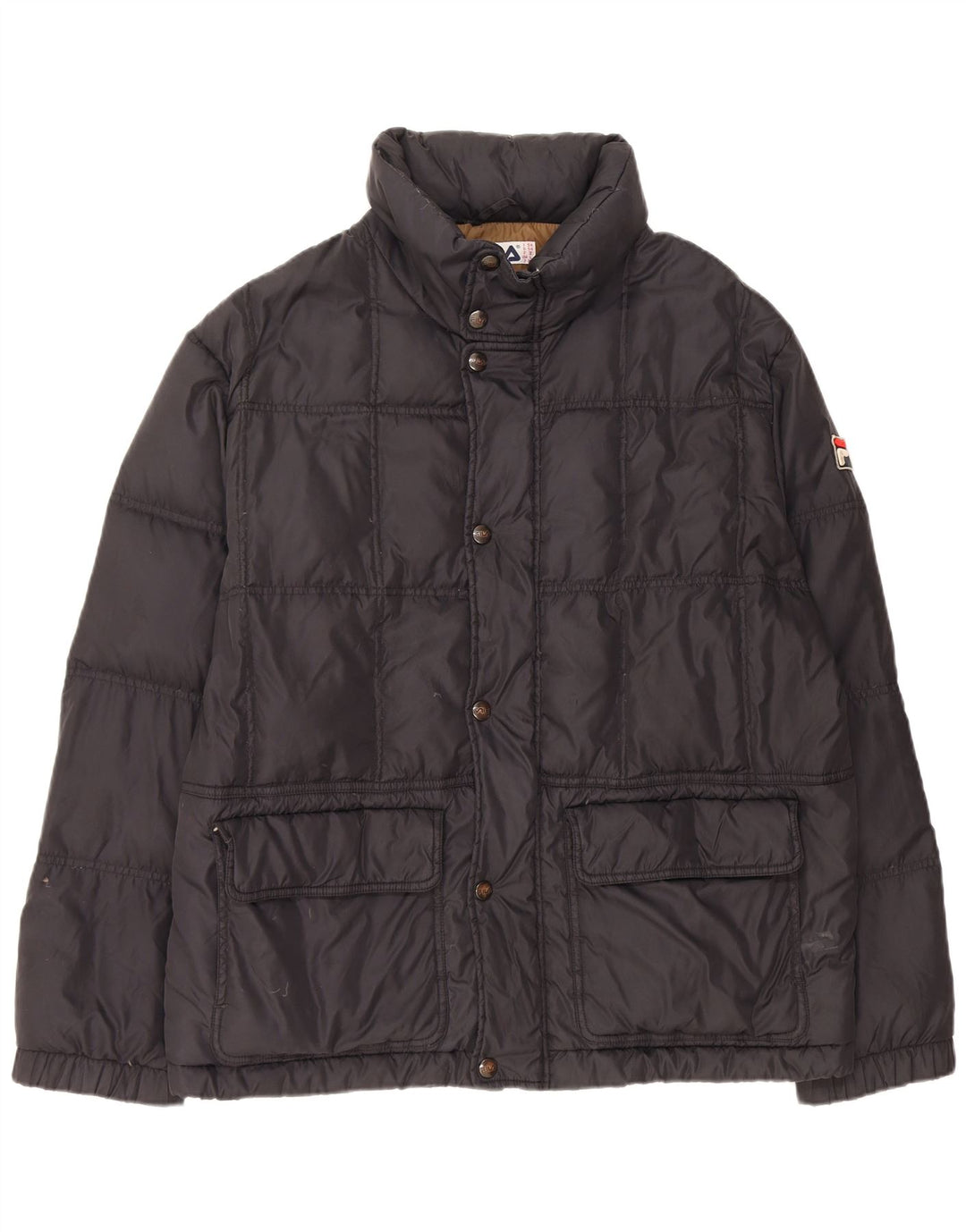 Fila Veste matelassée à capuche pour hommes IT 54 2XL Noir Polyamide