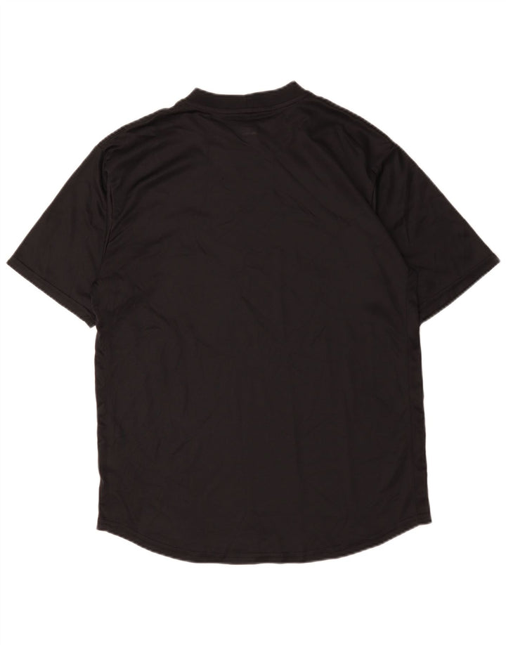 Nike Hommes Dri Fit T-Shirt Haut Noir Moyen Polyester