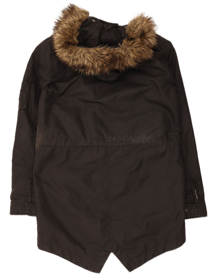 Superdry Parka à capuche pour homme UK 38 Kaki moyen
