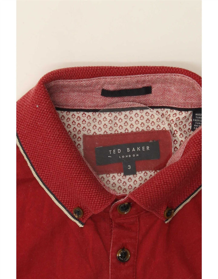 Polo Ted Baker pour homme taille 3 rouge moyen