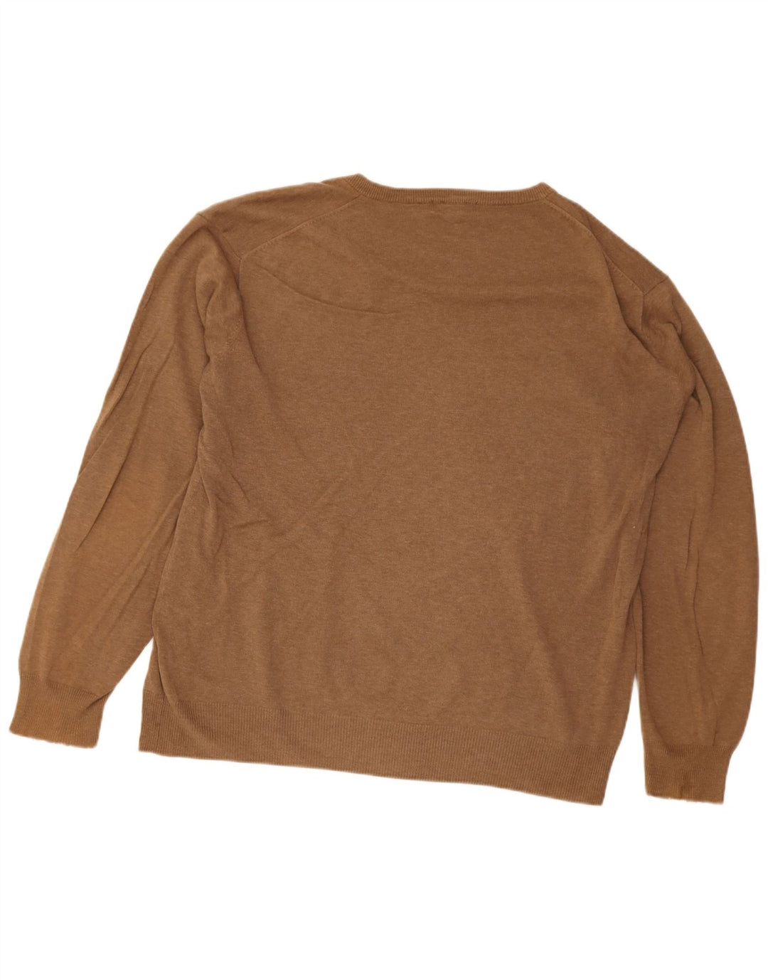Gant Pull Col V Homme XL Marron Coton
