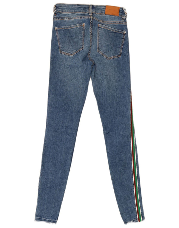 Zara Womens Trafaluc Skinny Jeans EU 34 2XS W24 L28 Blue Colourblock