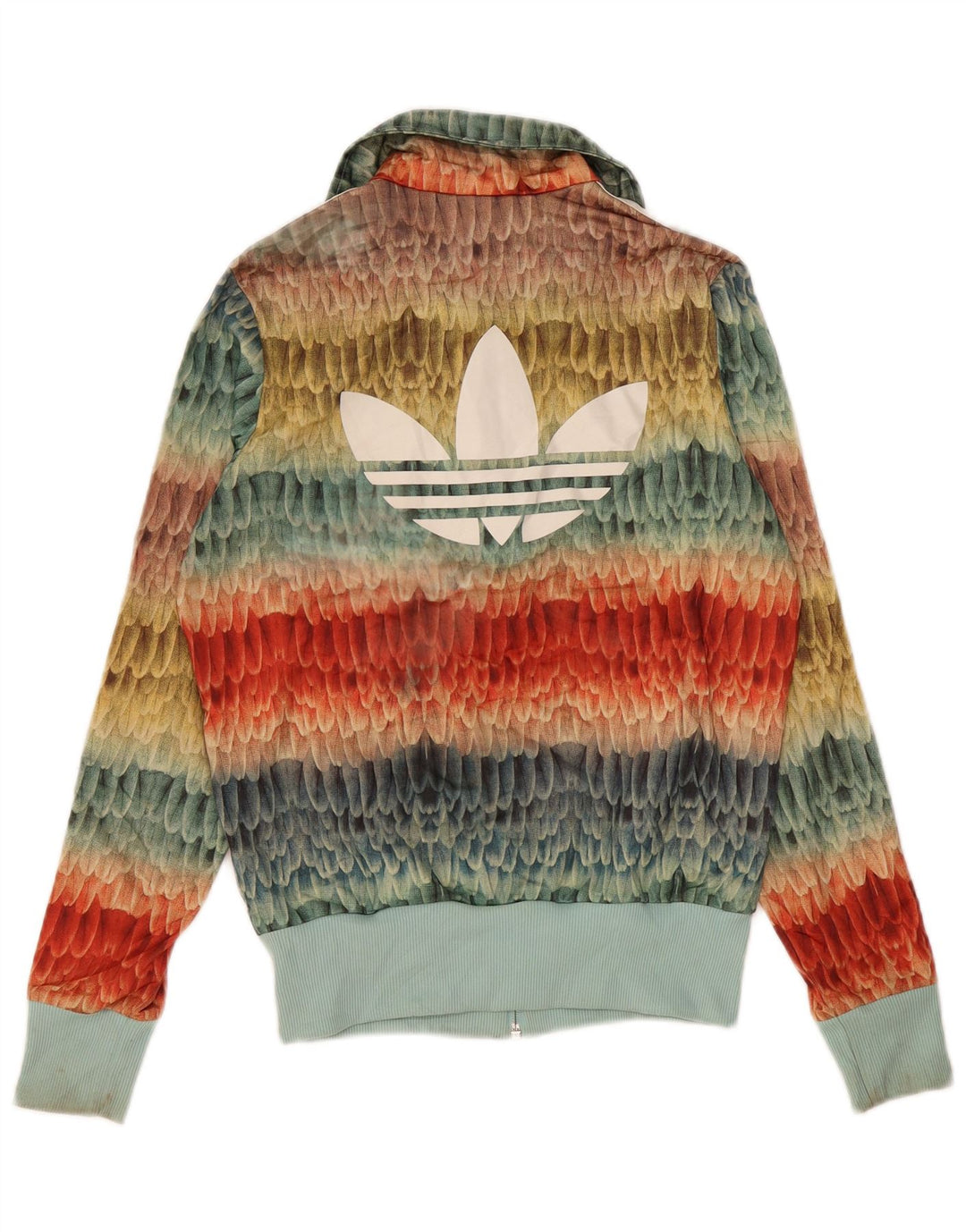 Adidas Veste de survêtement pour femme UK 10 Small Multicolore Géométrique