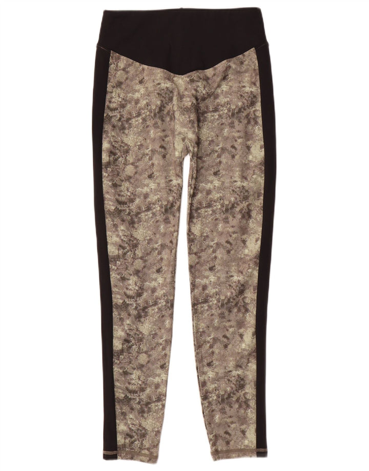 Ellesse Leggings Femme UK 10 Petit Vert Camouflage Polyester