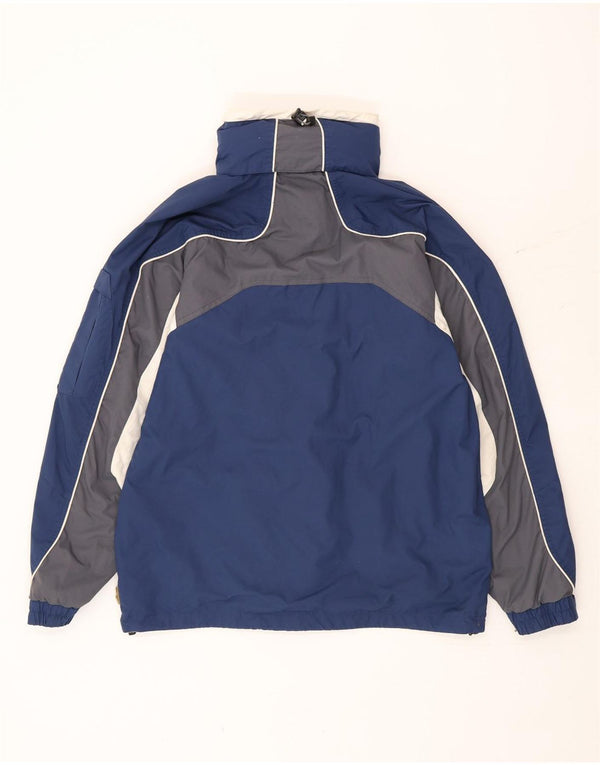 Columbia Veste de ski à capuche coupe ample pour homme UK 36 Small Bleu marine Colourblock
