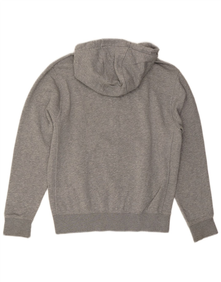 NIKE Pull à capuche zippé pour homme en coton moucheté gris petit