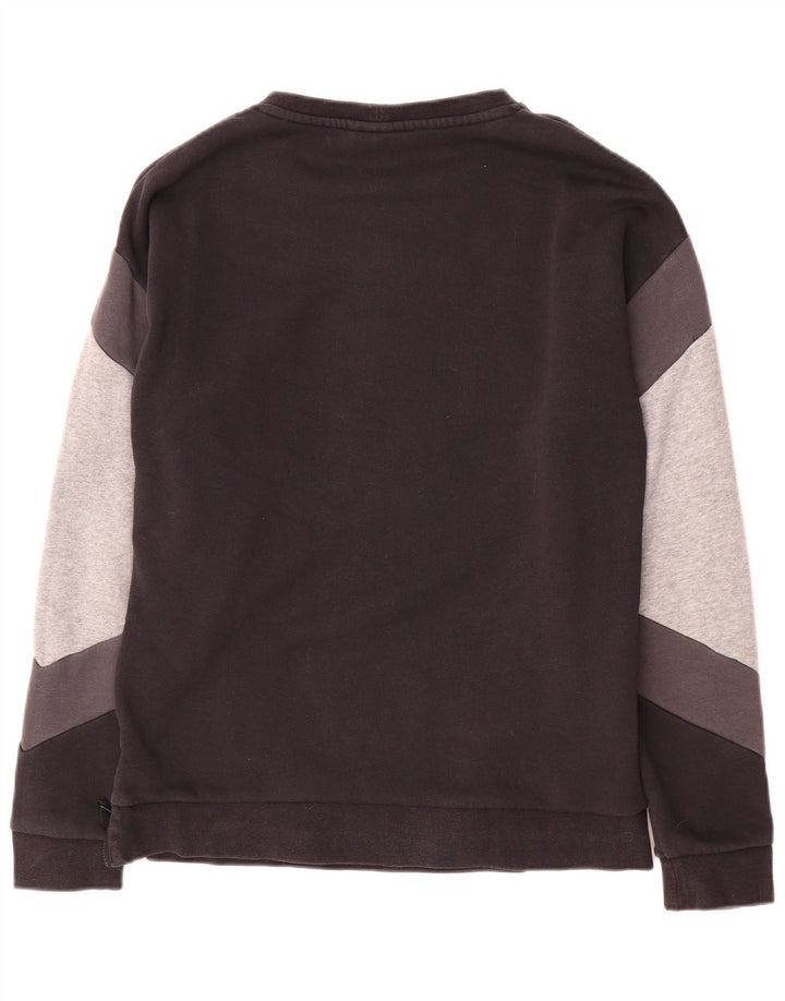 Nike Sweat-shirt graphique pour homme en coton color block Noir Taille S