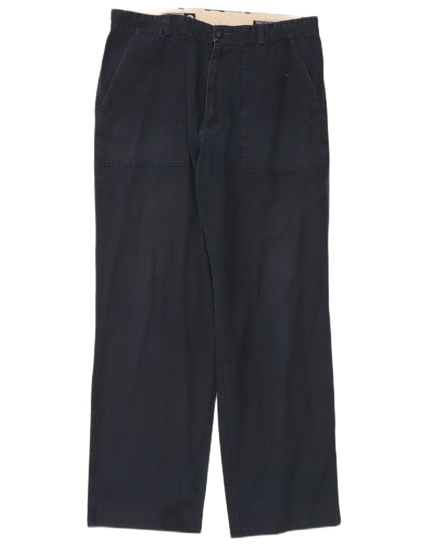 Navigare Pantalon Chino Droit Homme IT 52 XL W34 L32 Bleu Marine Coton