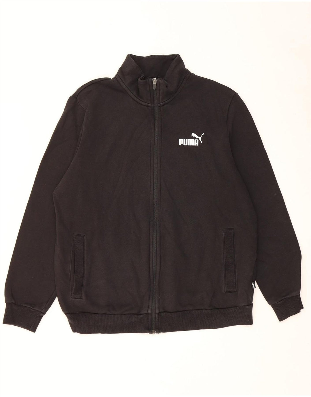 Puma Veste de survêtement pour homme Taille L Noir Coton