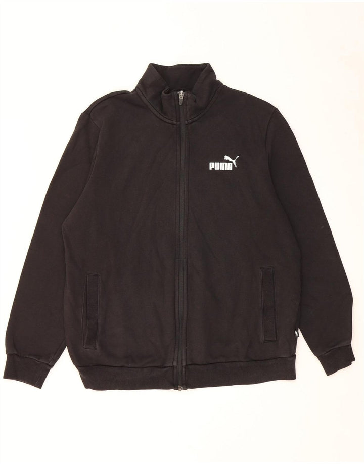 Puma Veste de survêtement pour homme Taille L Noir Coton