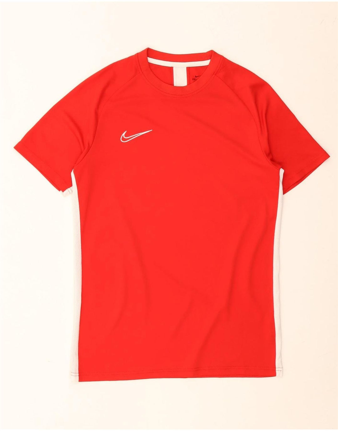 Nike Homme Dri Fit T-Shirt Haut Colorblock Rouge Moyen