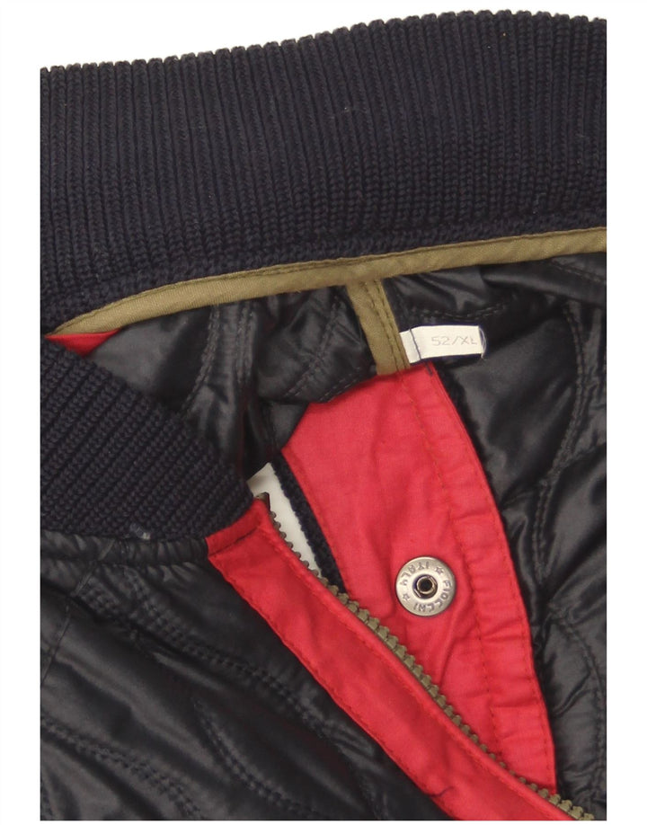 Iceberg Gilet matelassé homme IT 52 XL bleu marine colour block polyamide