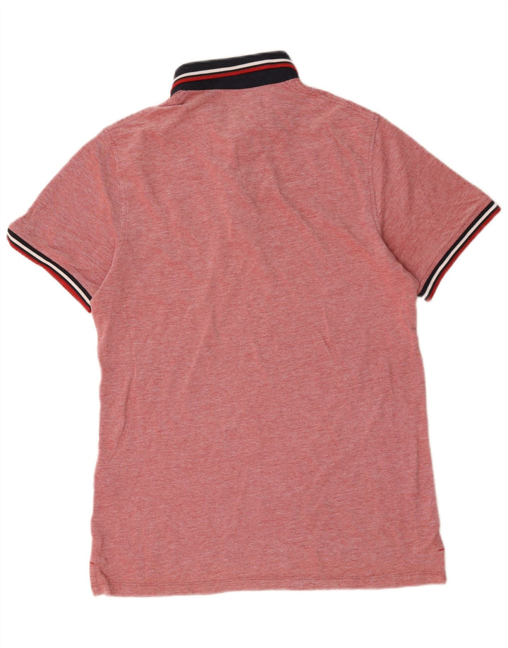 Jack & Jones Polo Homme Large Rouge Colourblock Coton