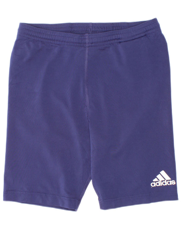 Adidas Short de Sport Garçon 13-14 Ans Bleu Marine Polyester