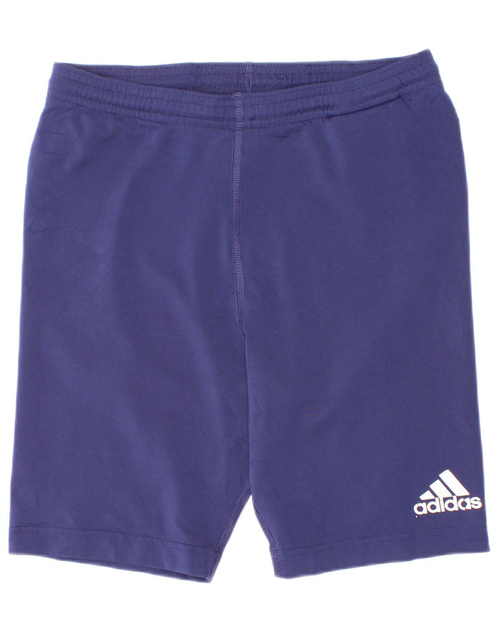 Adidas Short de Sport Garçon 13-14 Ans Bleu Marine Polyester