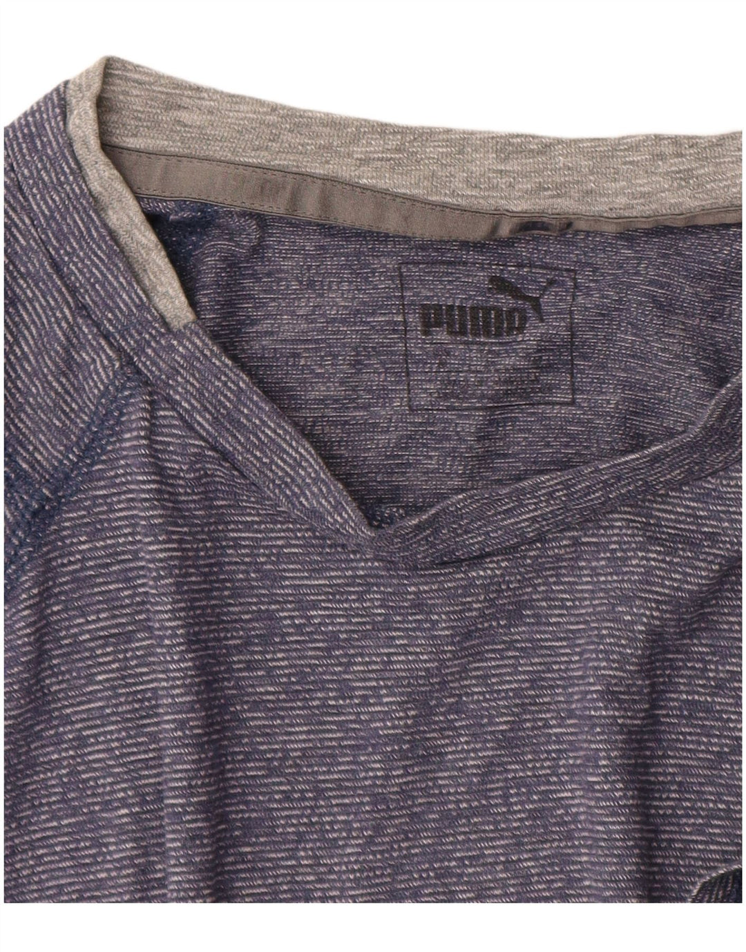 PUMA T-shirt pour homme Bleu moyen à fines rayures