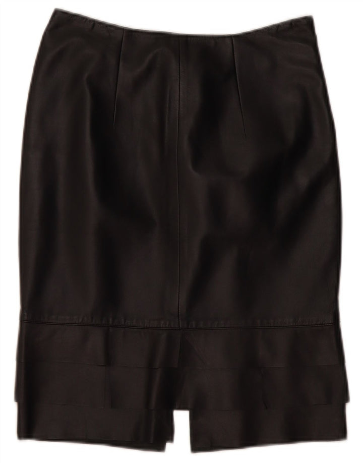 ROBERTA SCARPA Jupe taille haute femme US 6 Medium W26 Cuir noir