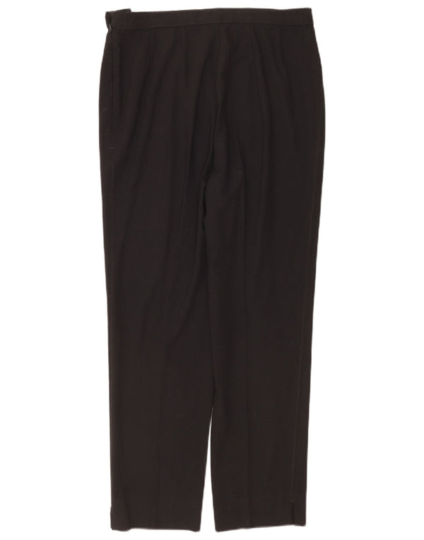 Marks & Spencer Pantalon droit décontracté pour femme UK 14 Large W32 L29 Noir