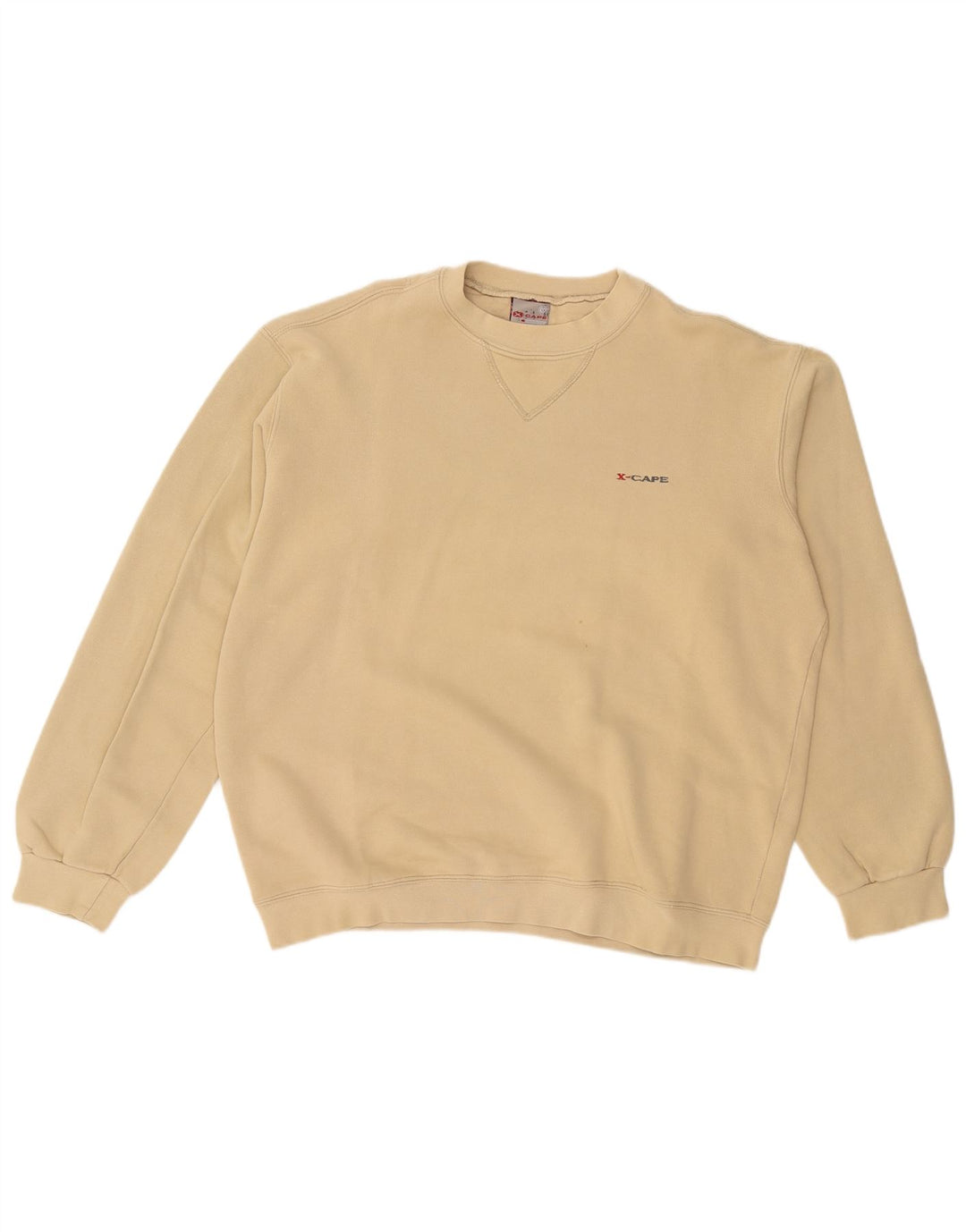 X-CAPE Sweat-Shirt Homme Grand Coton Beige