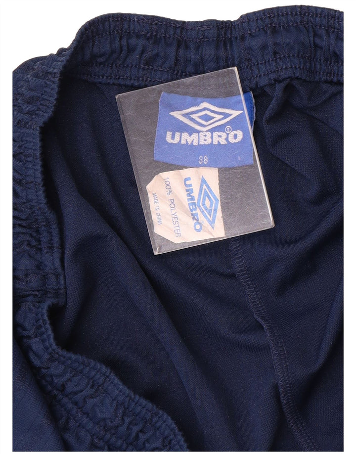 Umbro Short de sport homme XL bleu marine à fines rayures en polyester