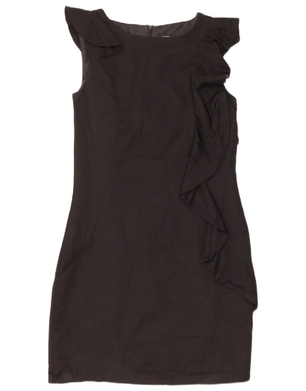 Oasis Robe fourreau sans manches pour femme UK 10 Petite Viscose noire