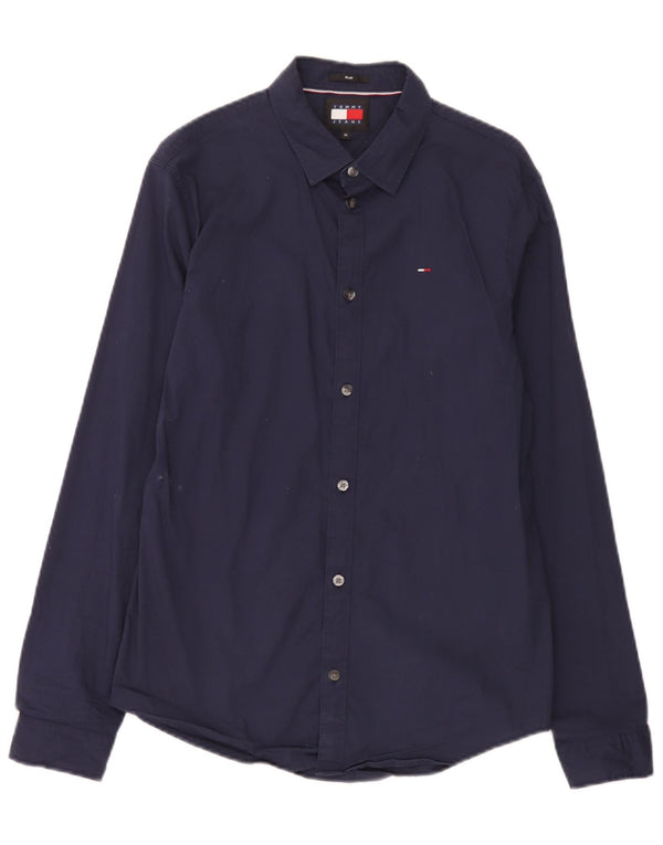 Tommy Hilfiger Chemise Slim Homme Bleu Marine Moyen Coton