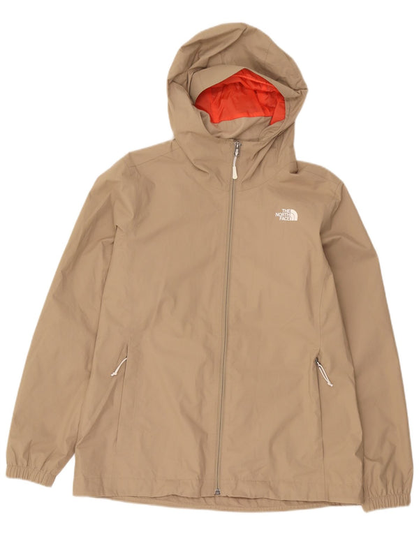 The North Face Veste de pluie à capuche pour femme UK 14 Large Beige Polyester