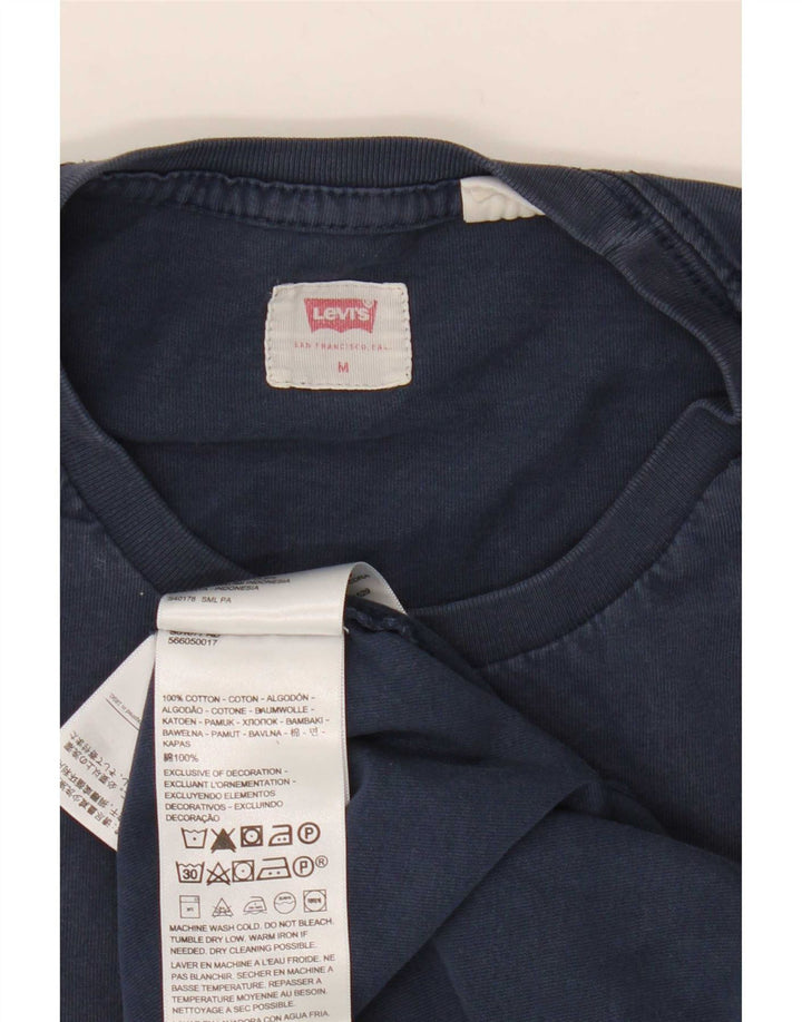 Levi's T-Shirt Top Homme Bleu Marine Moyen Coton