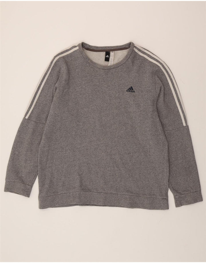 Adidas Sweat-shirt pour homme XL Gris Coton